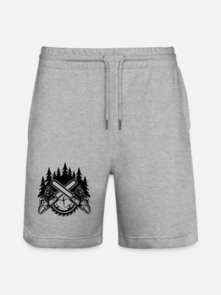 Tronçonneuses - Short de jogging bio TRAINER Stanley/Stella unisexe - gris chiné
