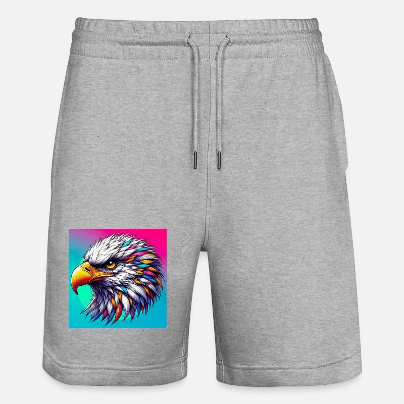 aigle - Short de jogging bio TRAINER Stanley/Stella unisexe - gris chiné