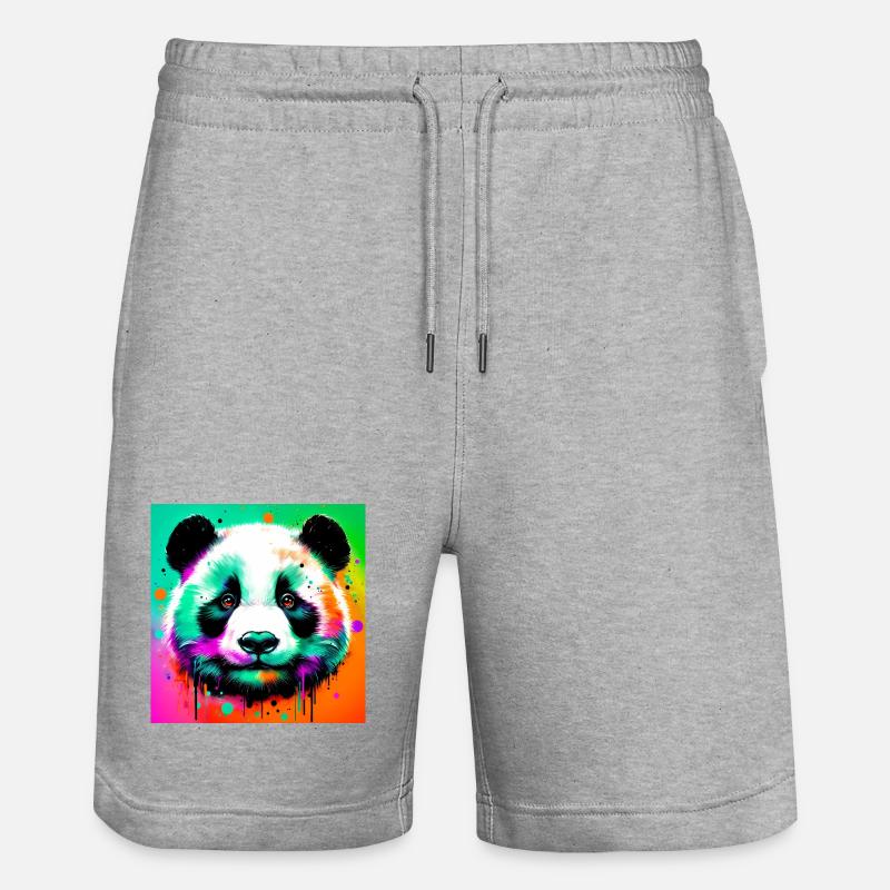 panda - Short de jogging bio TRAINER Stanley/Stella unisexe - gris chiné