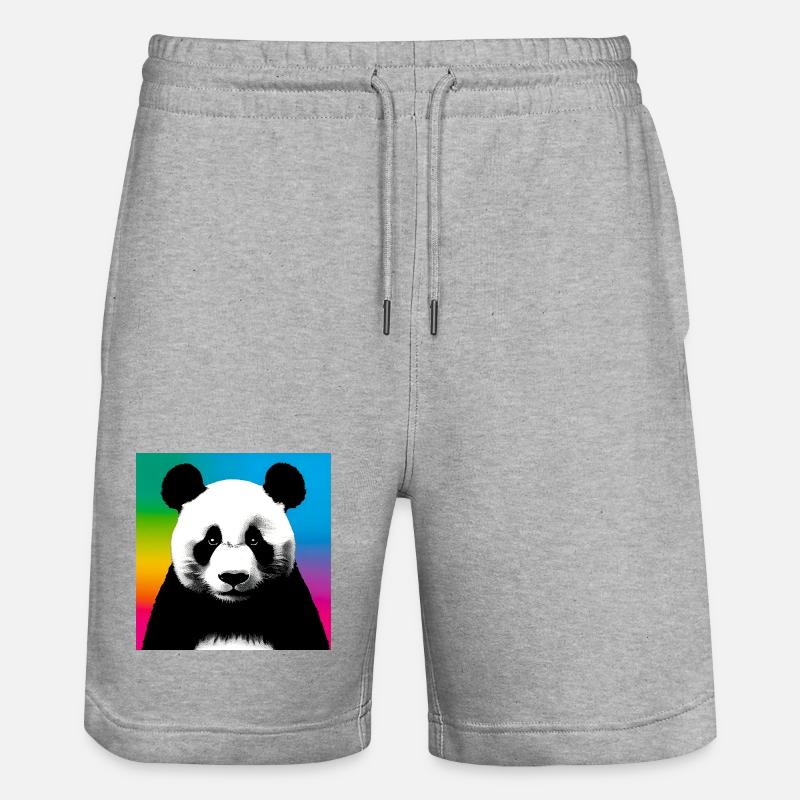 panda - Short de jogging bio TRAINER Stanley/Stella unisexe - gris chiné