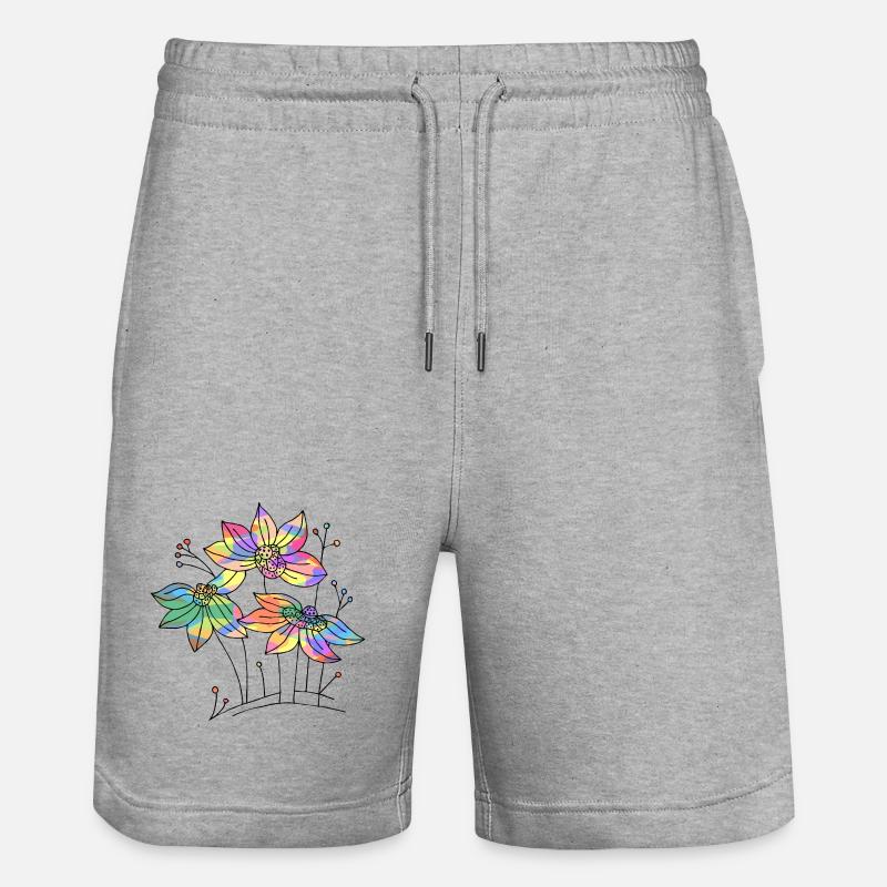 Fleur - Short de jogging bio TRAINER Stanley/Stella unisexe - gris chiné