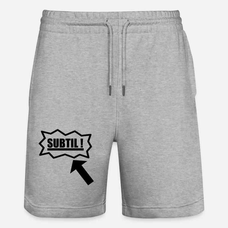 subtil - Short de jogging bio TRAINER Stanley/Stella unisexe - gris chiné