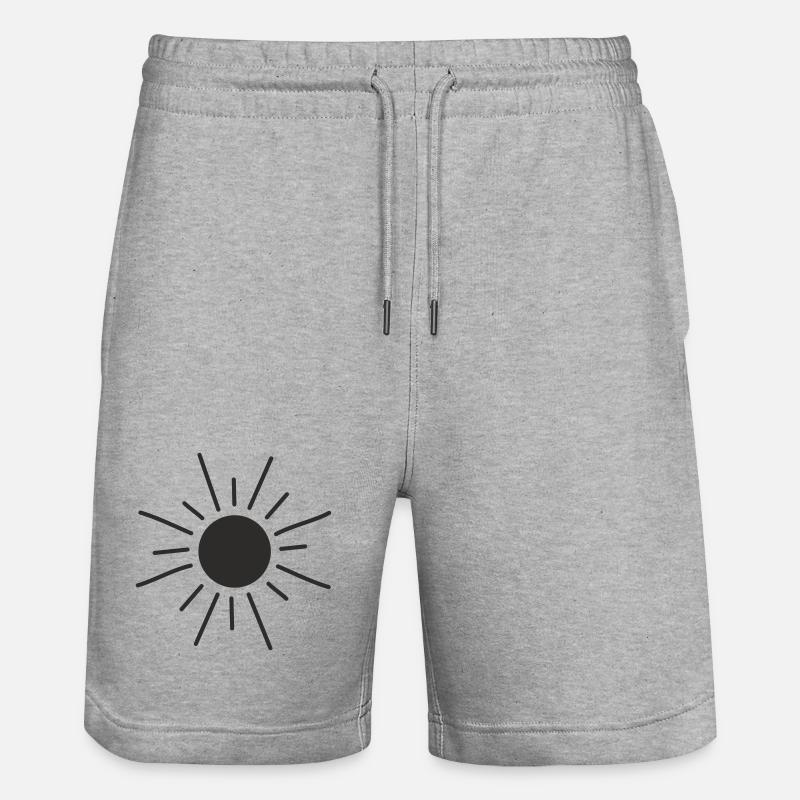 Soleil tiré joyeusement - Short de jogging bio TRAINER Stanley/Stella unisexe - gris chiné