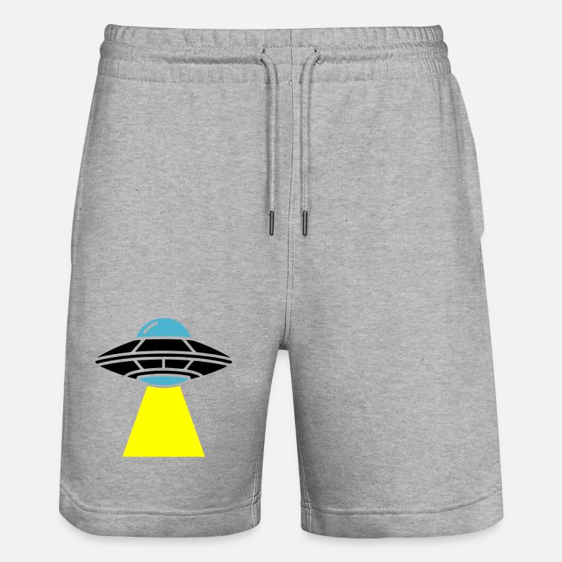 Vaisseau spatial extraterrestre OVNI Light - Short de jogging bio TRAINER Stanley/Stella unisexe - gris chiné