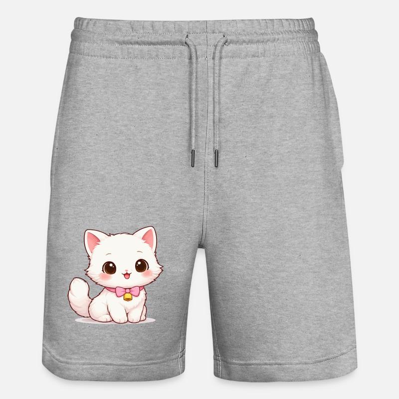 Magie de la Cloche du Chaton - Short de jogging bio TRAINER Stanley/Stella unisexe - gris chiné