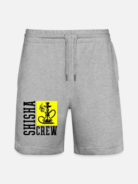 Shisha Crew - Stanley/Stella Trainer Unisex Organic Jogging Shorts - heather grey