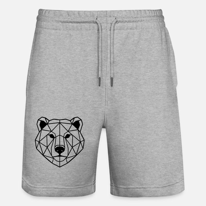 Polygone d’ours - Short de jogging bio TRAINER Stanley/Stella unisexe - gris chiné