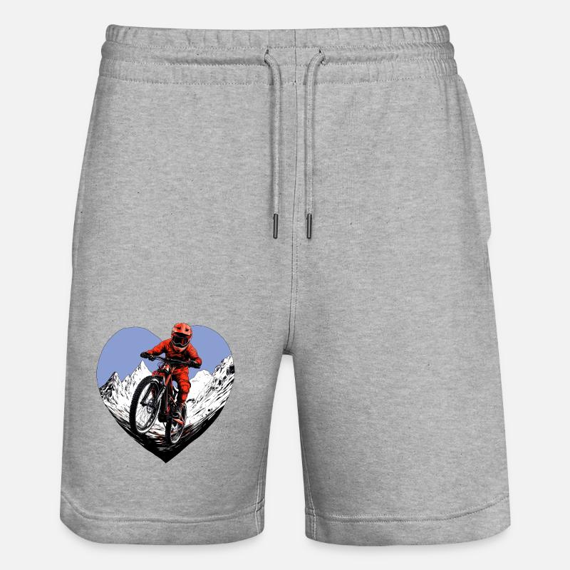 Amour du VTT - Short de jogging bio TRAINER Stanley/Stella unisexe - gris chiné