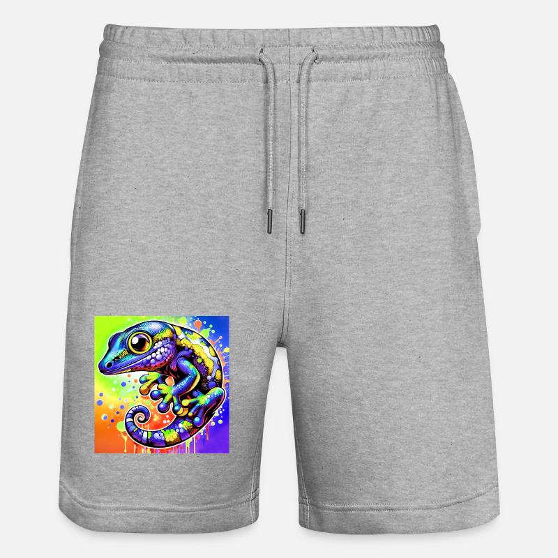 Gecko - Short de jogging bio TRAINER Stanley/Stella unisexe - gris chiné