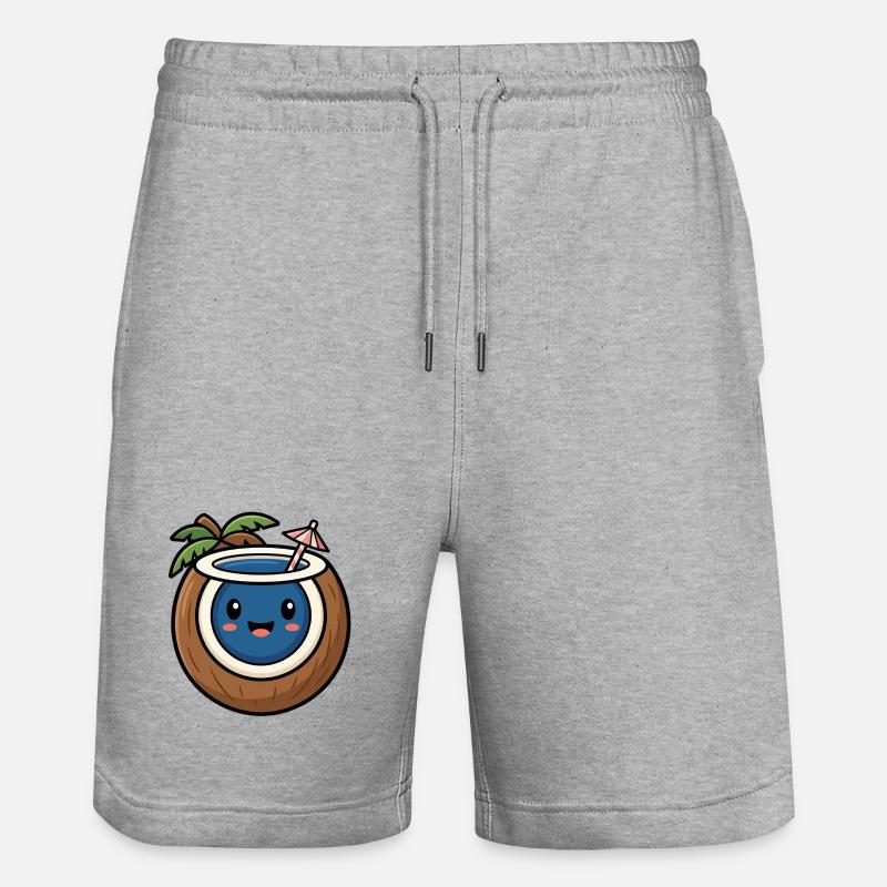 Sweet Coconut - Été 2026 Design Beach - Short de jogging bio TRAINER Stanley/Stella unisexe - gris chiné