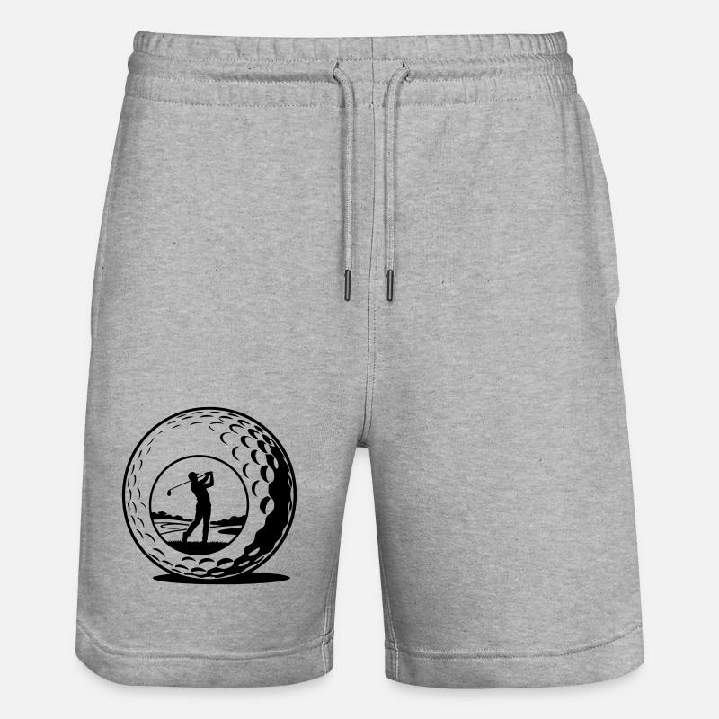 Golfball - Stanley/Stella Unisex Bio Joggingshorts Trainer  - Grau meliert