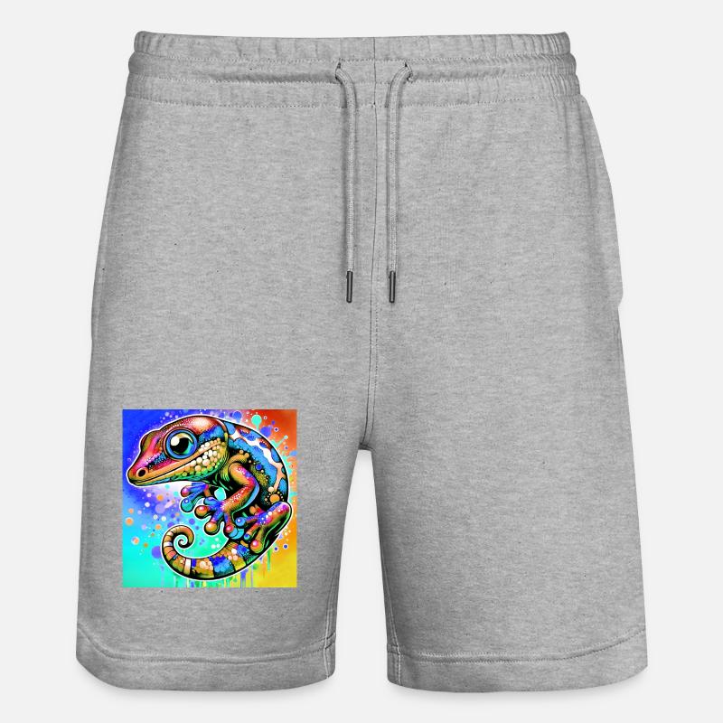 Gecko - Short de jogging bio TRAINER Stanley/Stella unisexe - gris chiné