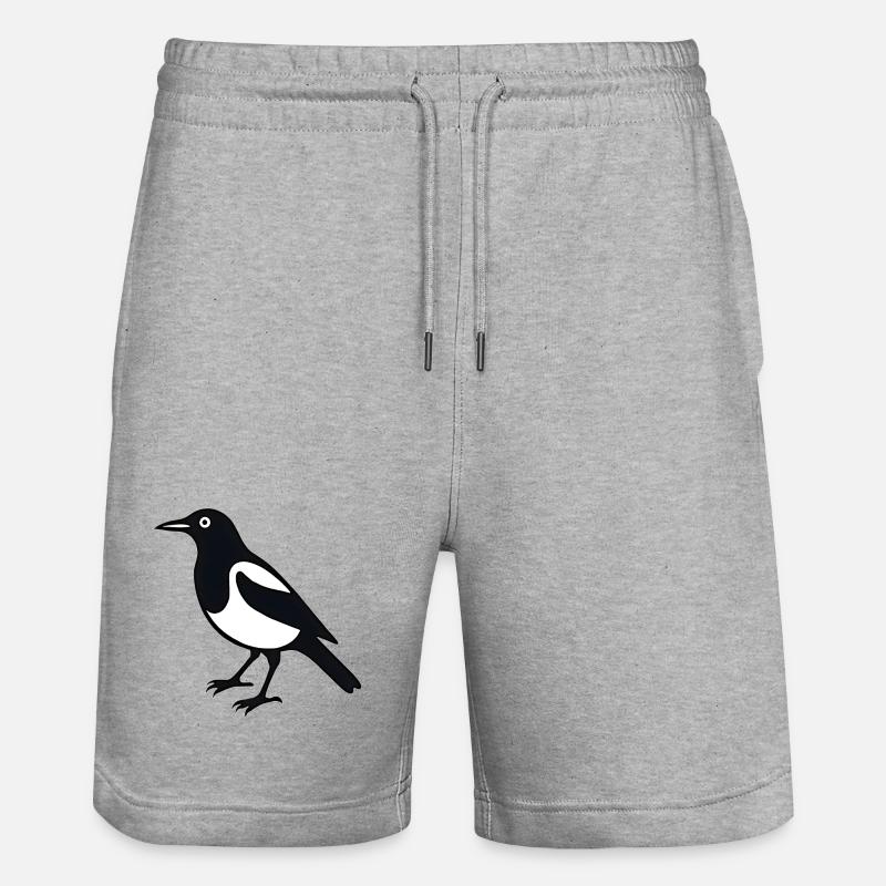 Pie Bird - Short de jogging bio TRAINER Stanley/Stella unisexe - gris chiné