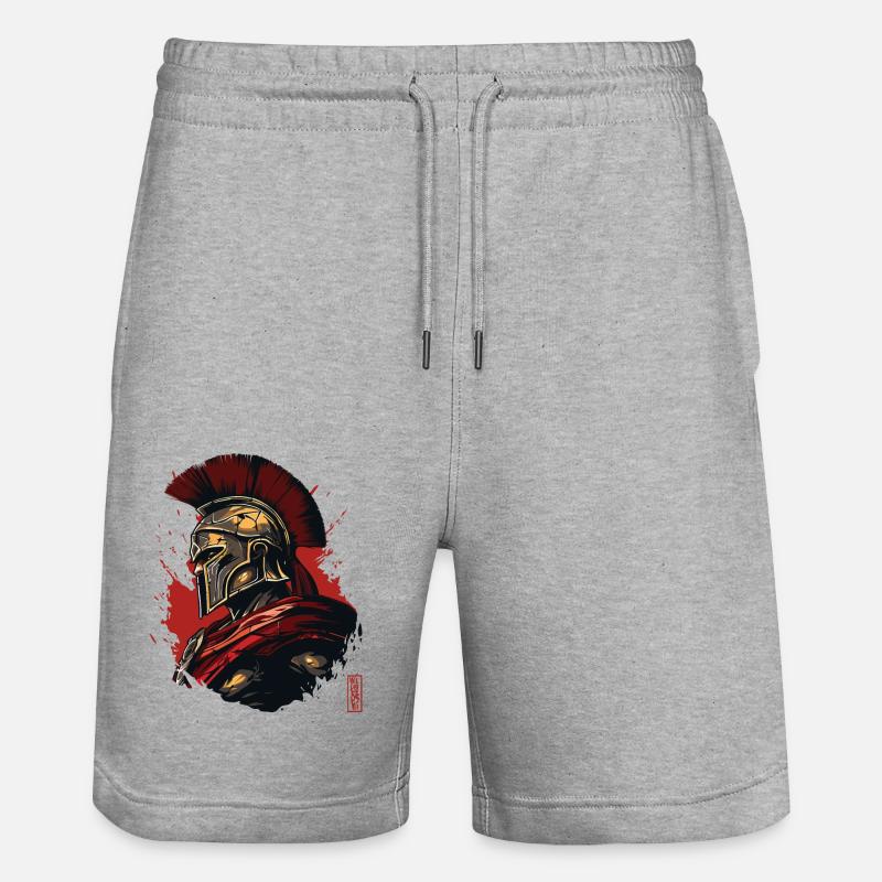 Guerrier spartiate - Short de jogging bio TRAINER Stanley/Stella unisexe - gris chiné