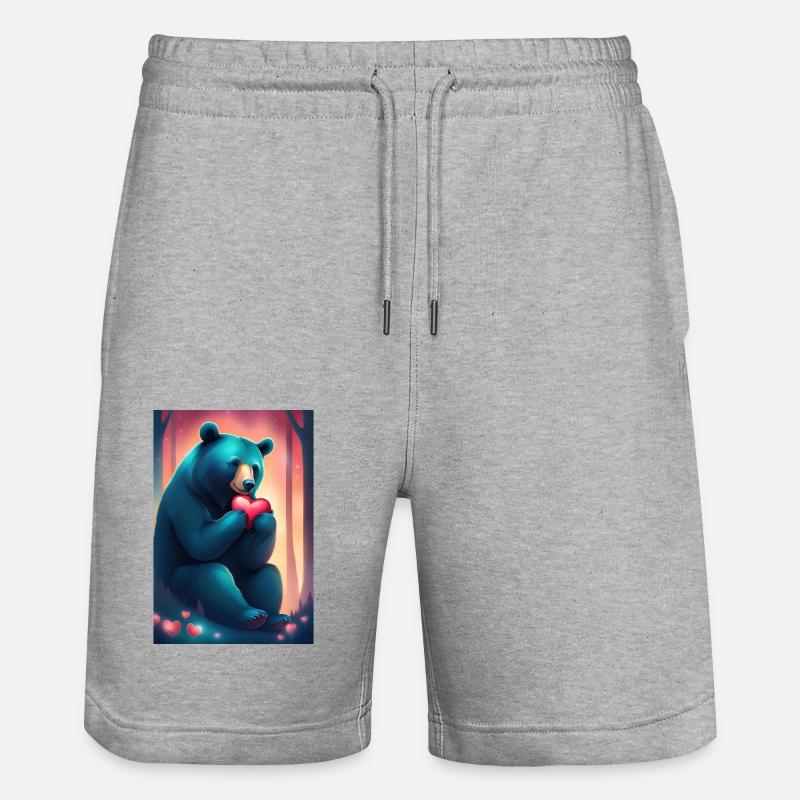 Maman ours - Short de jogging bio TRAINER Stanley/Stella unisexe - gris chiné