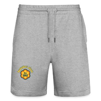 Legendary since May 1967 Geburtstag Retro - Stanley/Stella Unisex Bio Joggingshorts Trainer  - Grau meliert - Vorne - Nik (191cm) & Marisol (170cm)