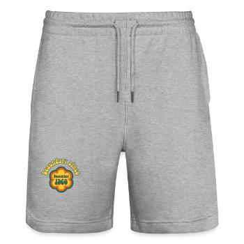Legendary since December 1960 Geburtstag Retro - Stanley/Stella Unisex Bio Joggingshorts Trainer  - Grau meliert - Vorne - Nik (191cm) & Marisol (170cm)