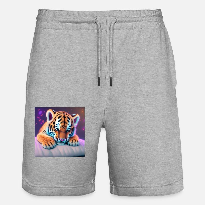 tigre - Short de jogging bio TRAINER Stanley/Stella unisexe - gris chiné