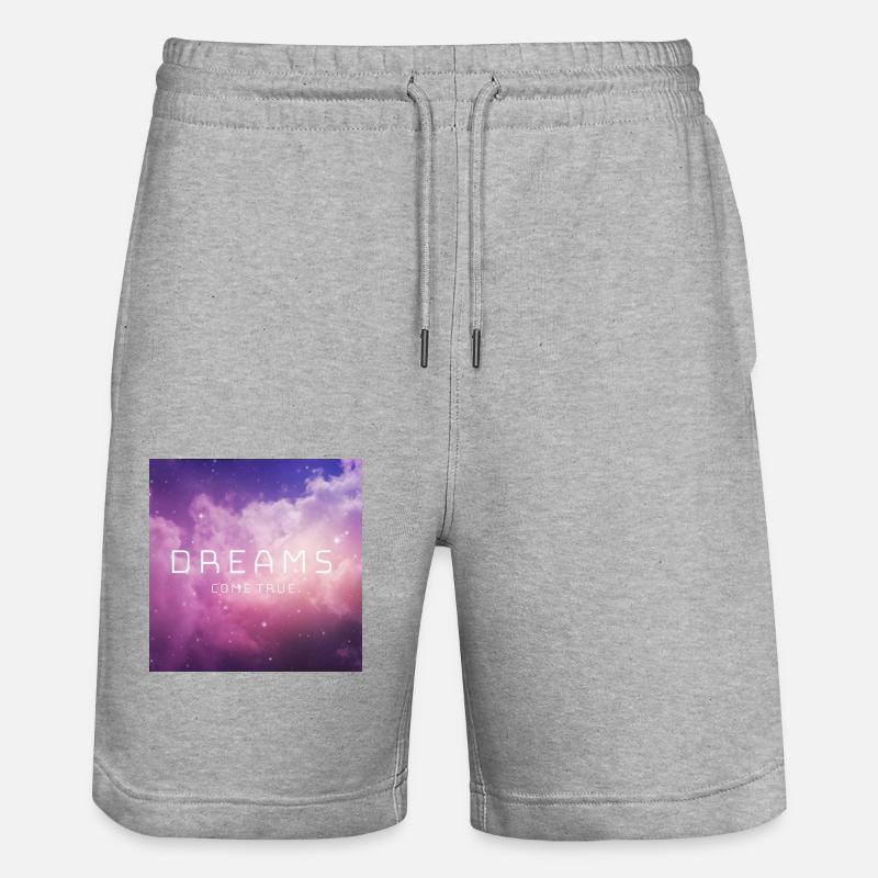 Les rêves deviennent réalité. - Short de jogging bio TRAINER Stanley/Stella unisexe - gris chiné