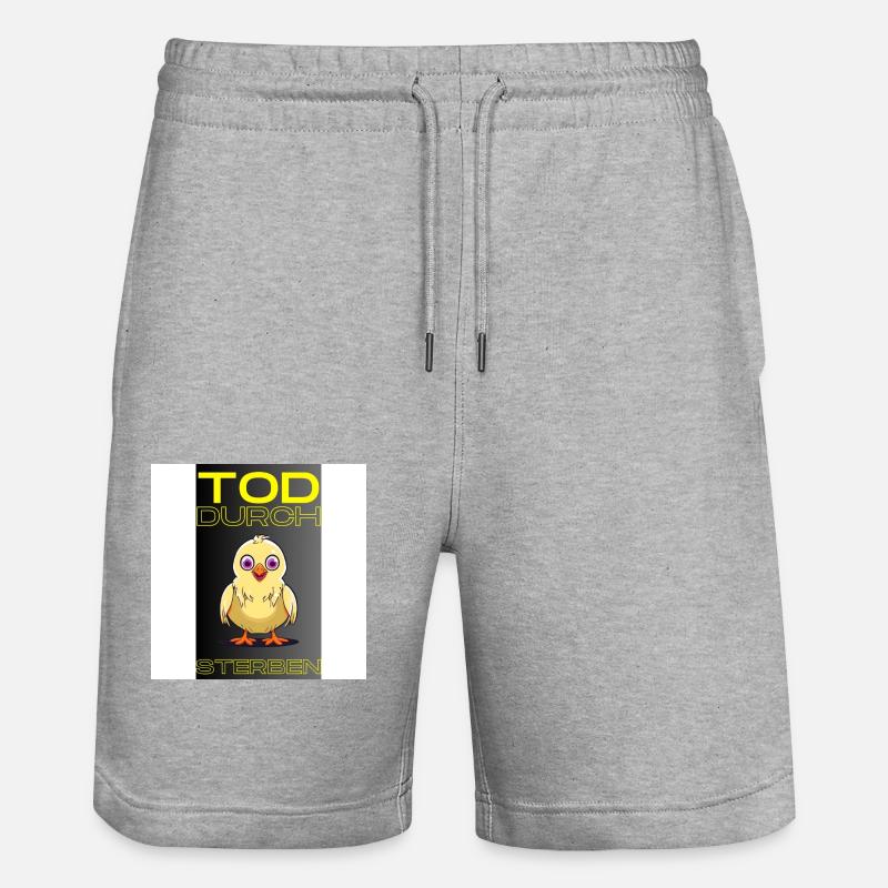 Poussin psychopathe - Short de jogging bio TRAINER Stanley/Stella unisexe - gris chiné