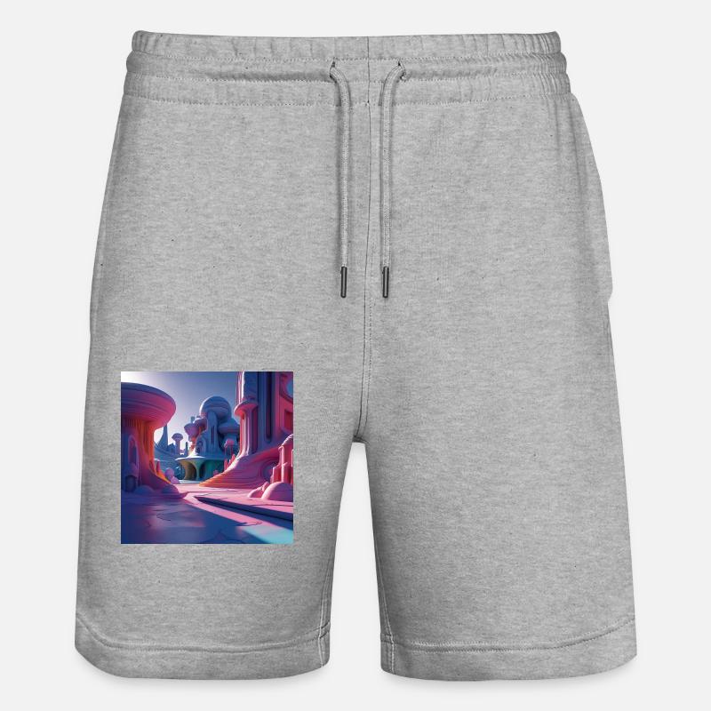 Hypersurréalisme - Short de jogging bio TRAINER Stanley/Stella unisexe - gris chiné
