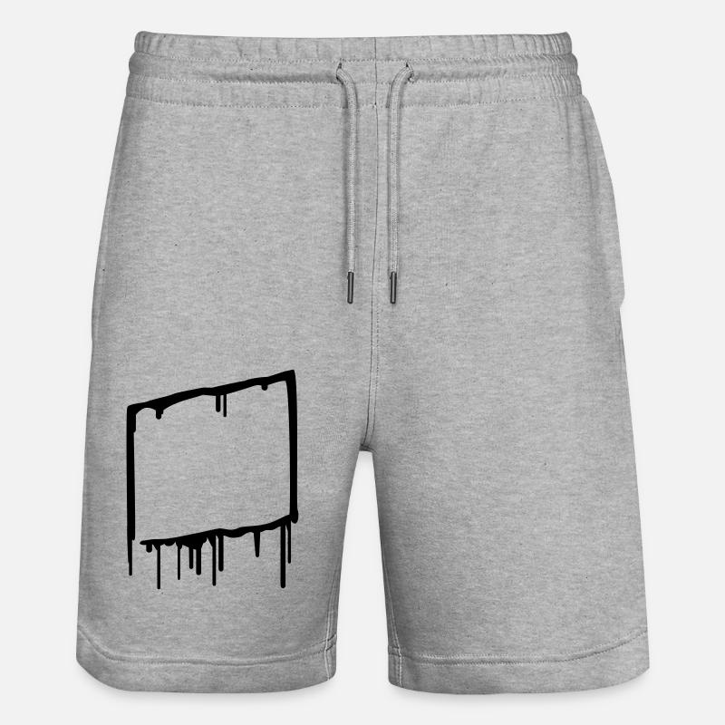 graffiti_frame - Short de jogging bio TRAINER Stanley/Stella unisexe - gris chiné