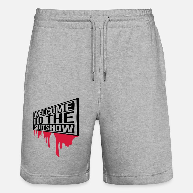 Blood Welcome Shitshow - Short de jogging bio TRAINER Stanley/Stella unisexe - gris chiné