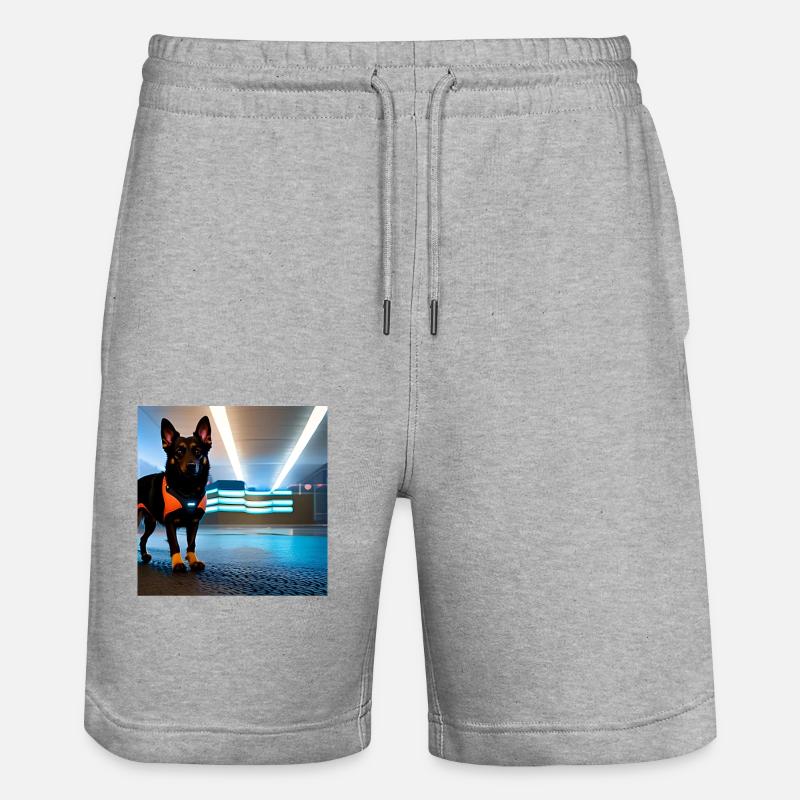 Cyberdog - Short de jogging bio TRAINER Stanley/Stella unisexe - gris chiné