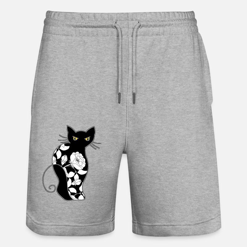 Chat - Short de jogging bio TRAINER Stanley/Stella unisexe - gris chiné
