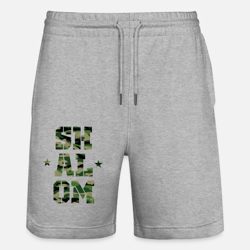 Shalom - Short de jogging bio TRAINER Stanley/Stella unisexe - gris chiné