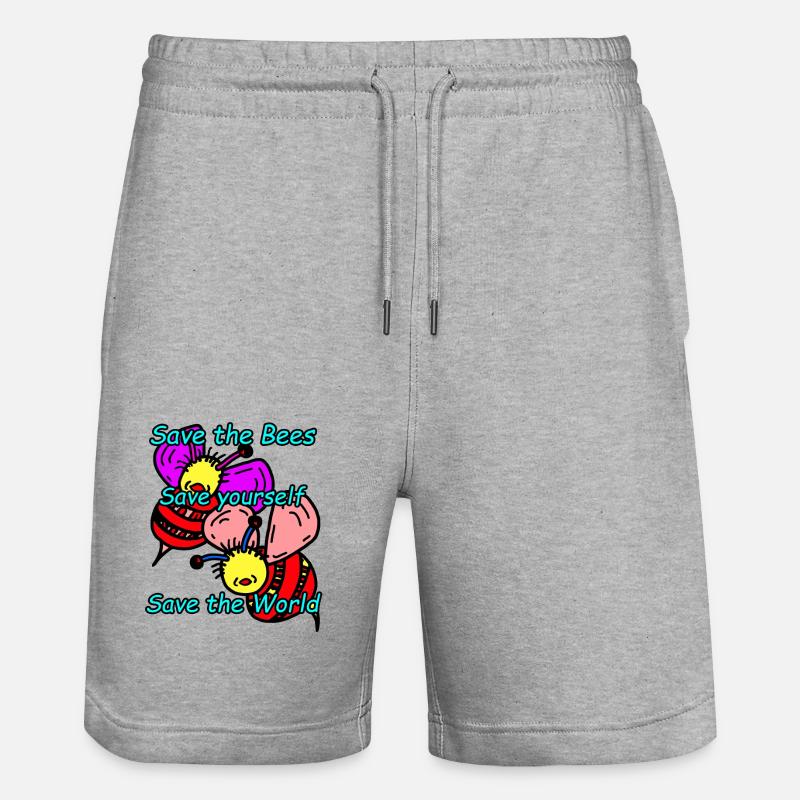 Abeilles - Short de jogging bio TRAINER Stanley/Stella unisexe - gris chiné