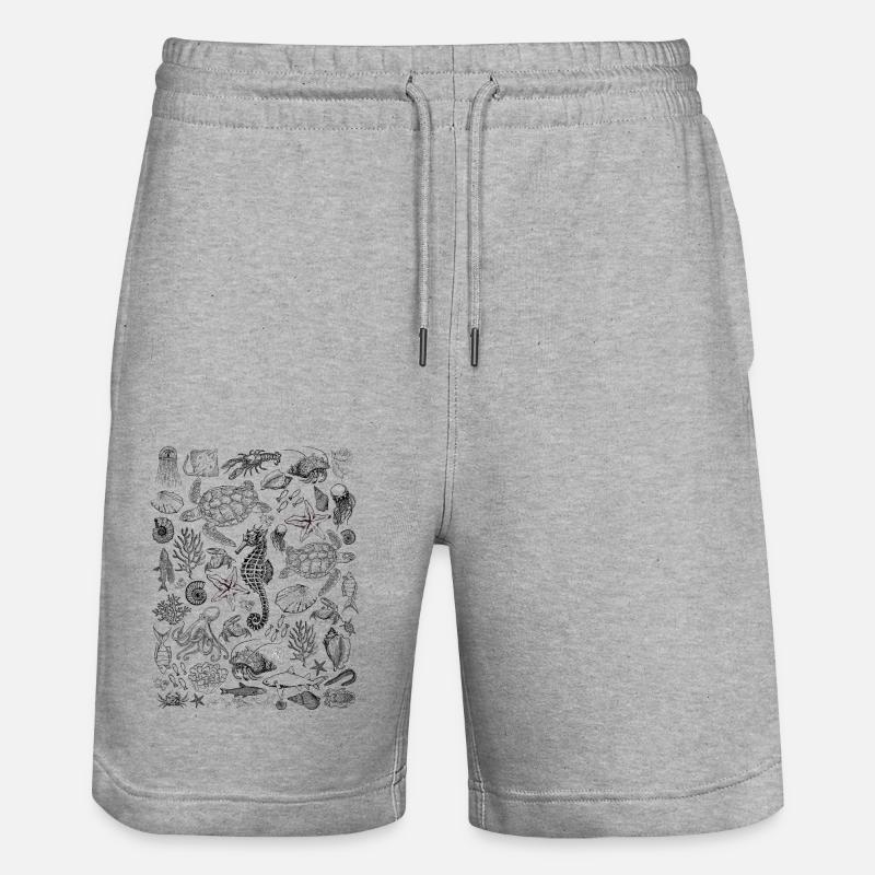 Mer - Short de jogging bio TRAINER Stanley/Stella unisexe - gris chiné