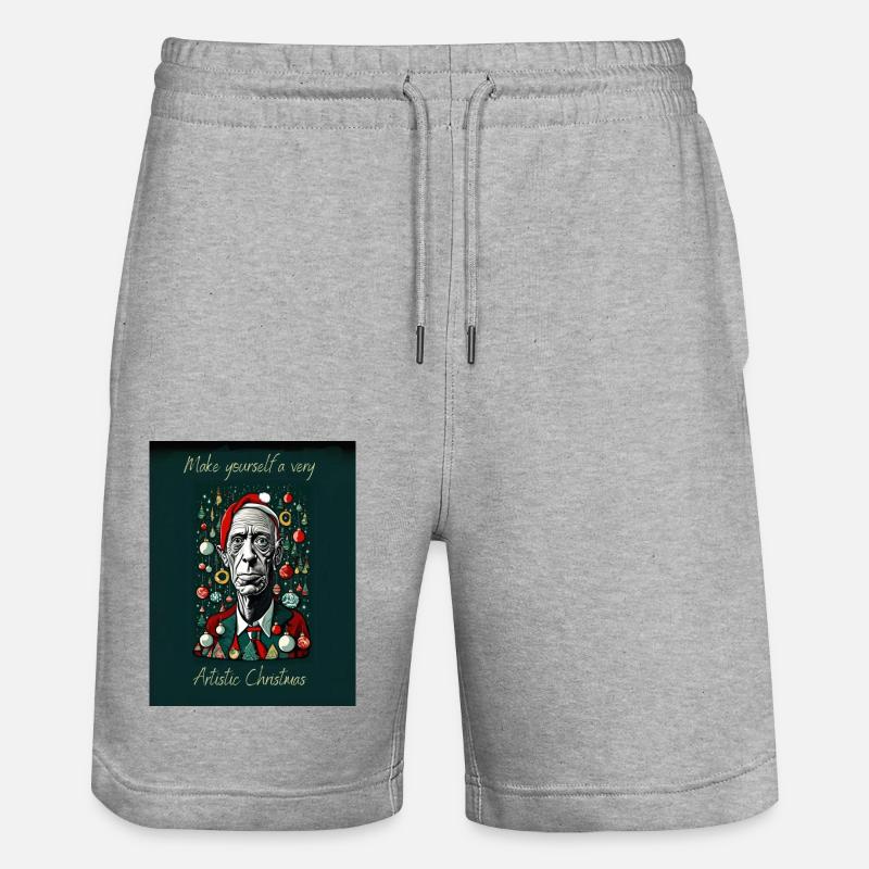 Faites-vous un Noël très artistique - Short de jogging bio TRAINER Stanley/Stella unisexe - gris chiné