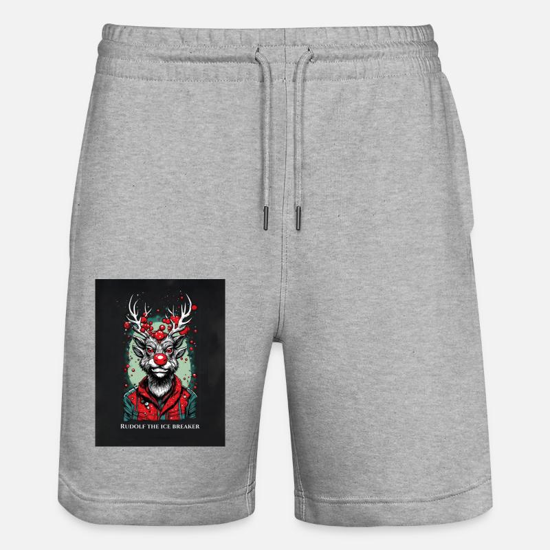 Rudolf le brise-glace - Short de jogging bio TRAINER Stanley/Stella unisexe - gris chiné