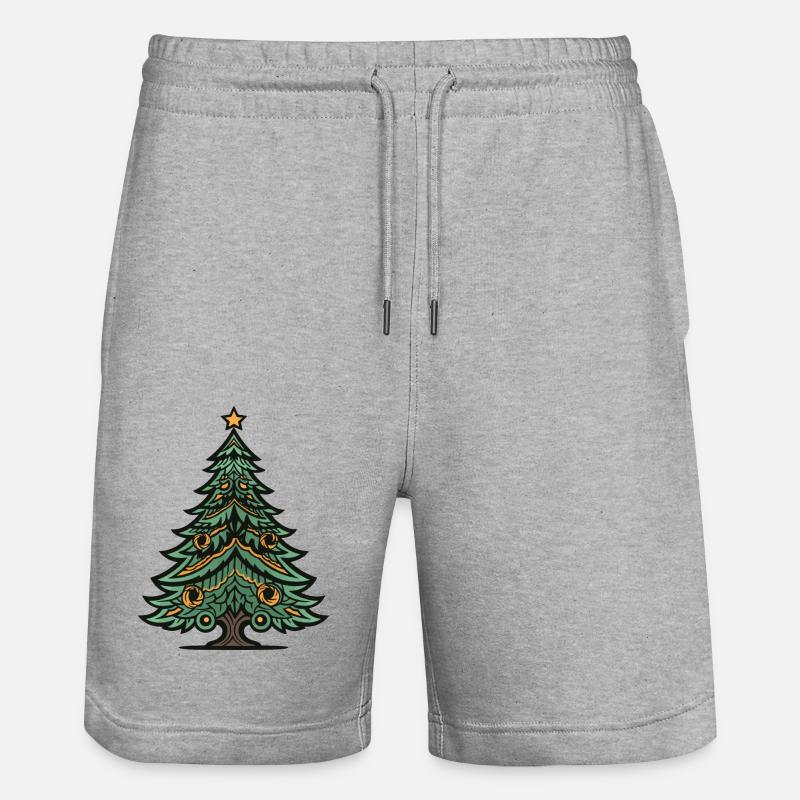Arbre de Noël Noël - Short de jogging bio TRAINER Stanley/Stella unisexe - gris chiné