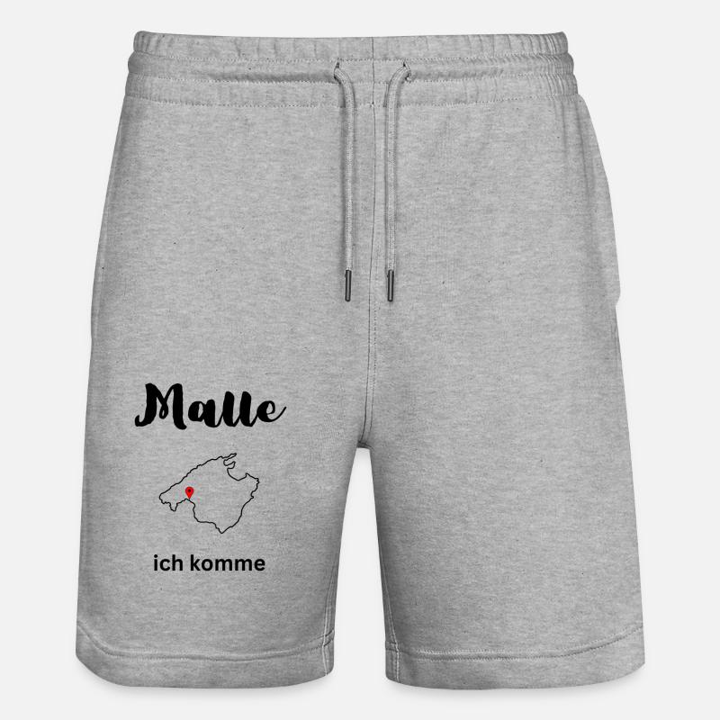 Malle, j’arrive - Short de jogging bio TRAINER Stanley/Stella unisexe - gris chiné