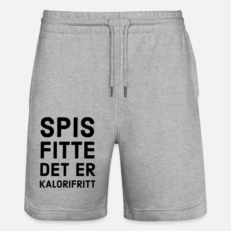 Mangia la figa, è senza calorie - Pantaloncini da jogger ecologici unisex Trainer di Stanley/Stella - grigio melange