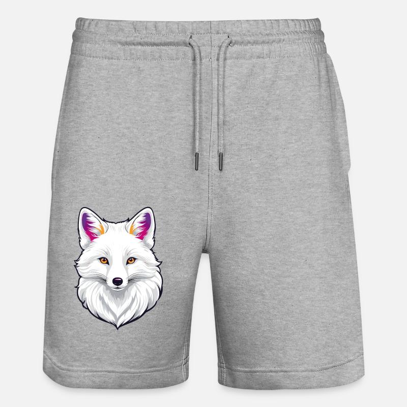Polarfuchs - Stanley/Stella Unisex Bio Joggingshorts Trainer  - Grau meliert