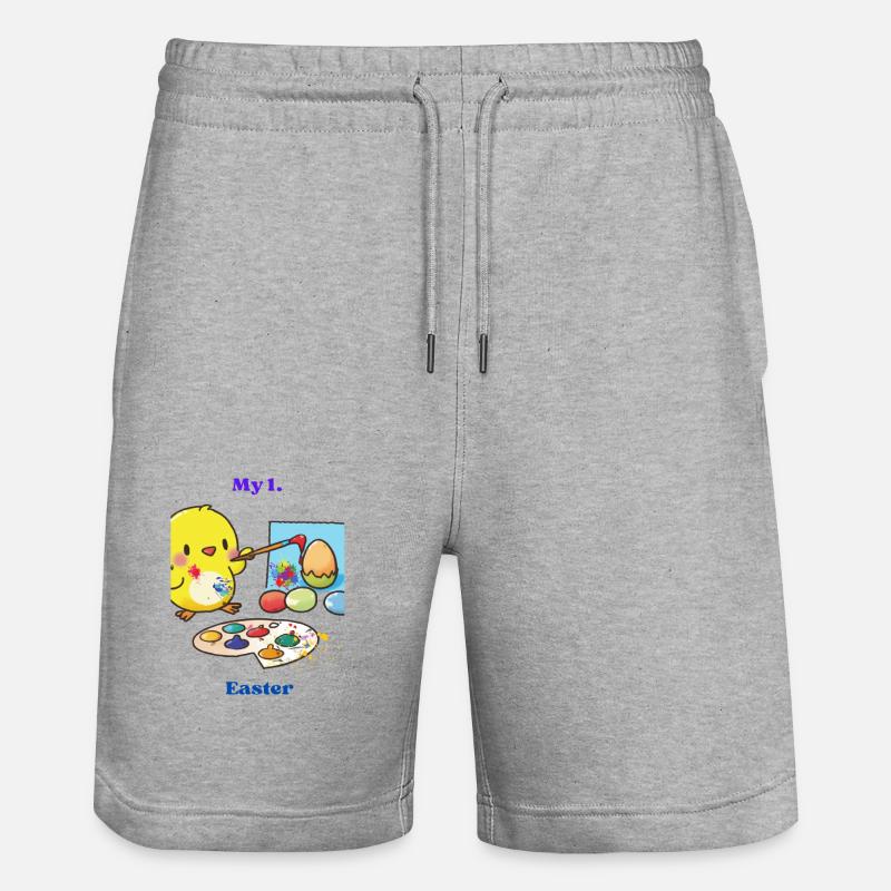 Ma 1ère Pâques - Short de jogging bio TRAINER Stanley/Stella unisexe - gris chiné