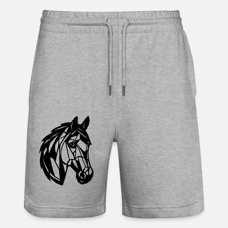 Tête de cheval - Short de jogging bio TRAINER Stanley/Stella unisexe - gris chiné