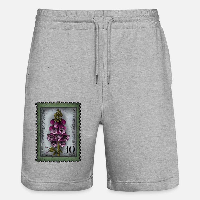 Briefmarke Fingerhut - Stanley/Stella Unisex Bio Joggingshorts Trainer  - Grau meliert