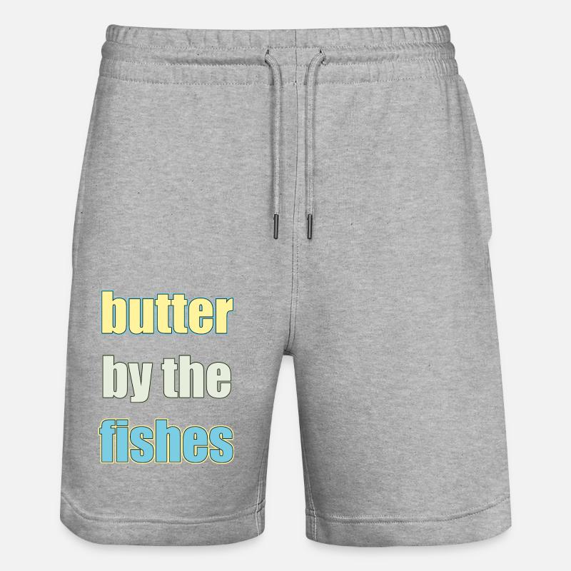 Poisson-papillon - Short de jogging bio TRAINER Stanley/Stella unisexe - gris chiné