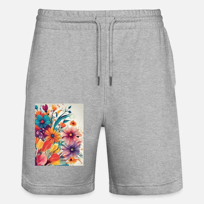 Fleur - Short de jogging bio TRAINER Stanley/Stella unisexe - gris chiné