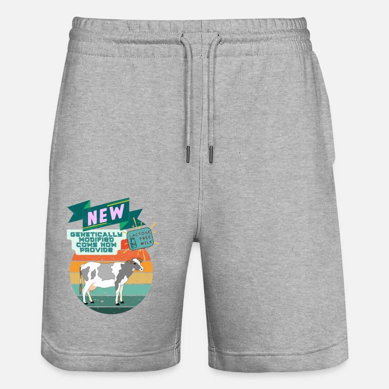 vaches génétiquement modifiées - Short de jogging bio TRAINER Stanley/Stella unisexe - gris chiné
