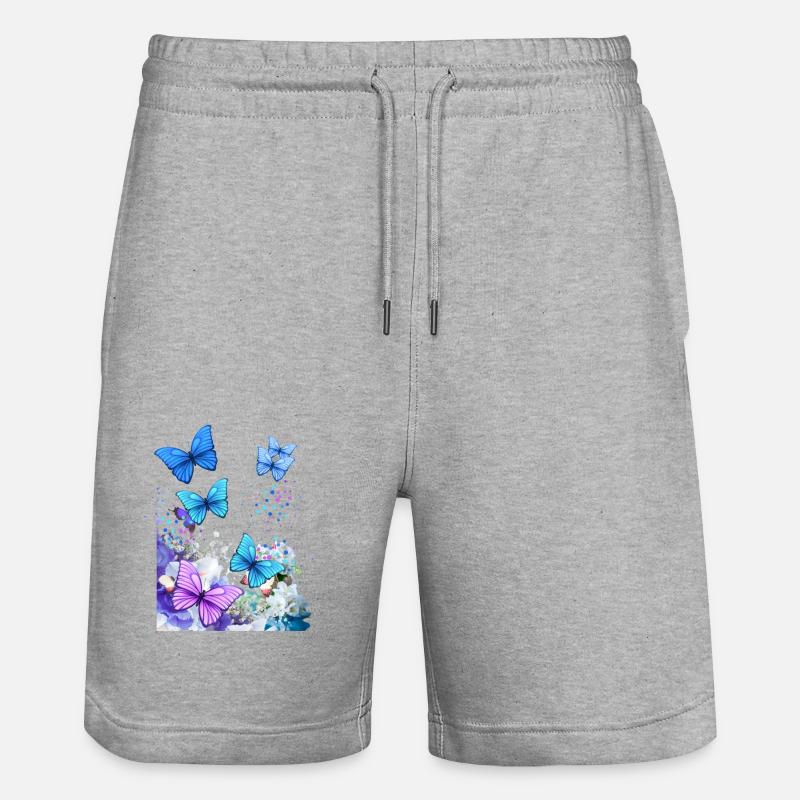 Papillons - Short de jogging bio TRAINER Stanley/Stella unisexe - gris chiné
