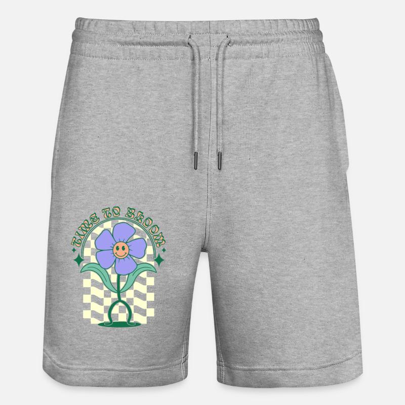 Temps de floraison - Short de jogging bio TRAINER Stanley/Stella unisexe - gris chiné