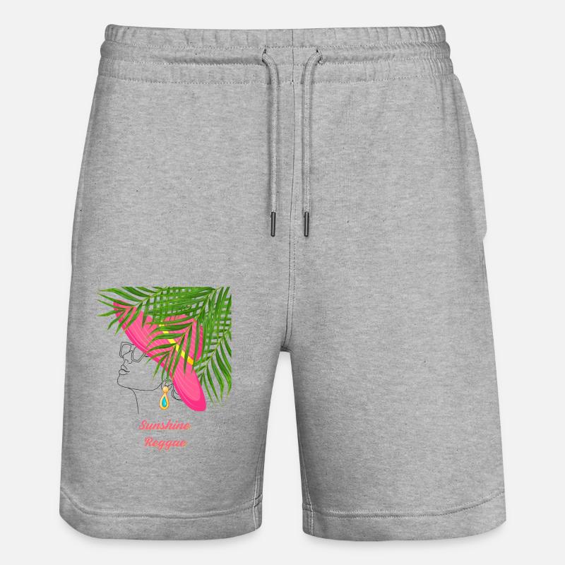Sunshine Reggae - Short de jogging bio TRAINER Stanley/Stella unisexe - gris chiné