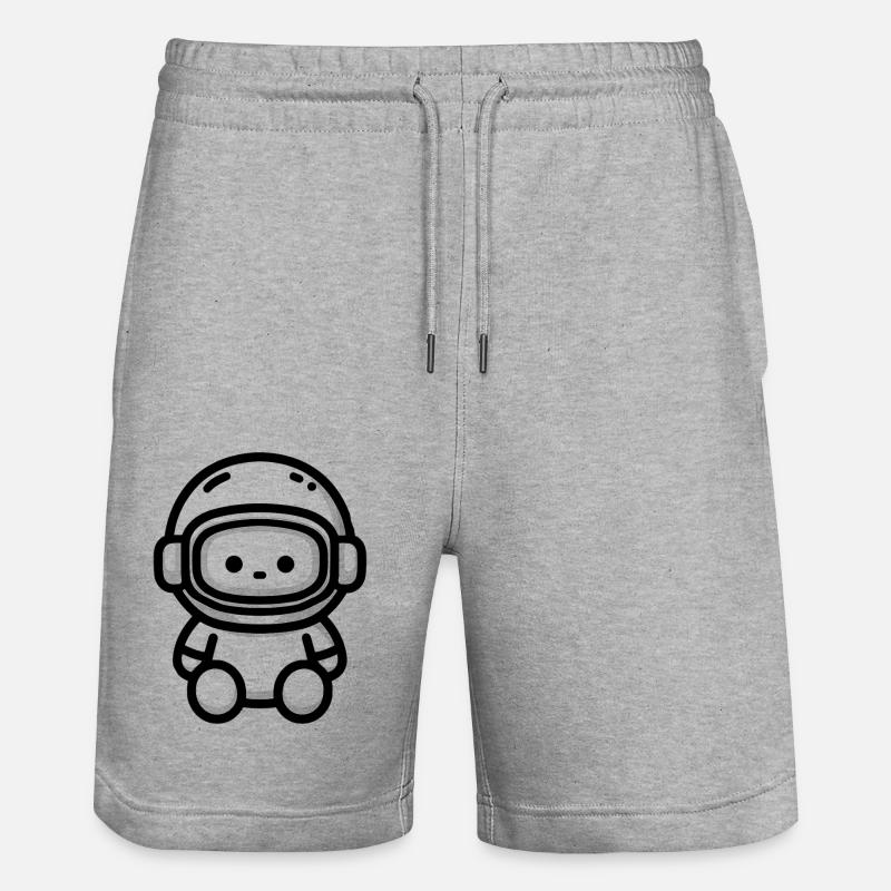 Casque Bébé - Sécurité Enfant - Short de jogging bio TRAINER Stanley/Stella unisexe - gris chiné