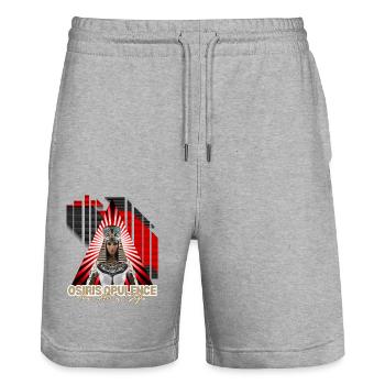 Osiris Opulence - Stanley/Stella Trainer Unisex Organic Jogging Shorts - heather grey - Front - Nik (191cm) & Marisol (170cm)