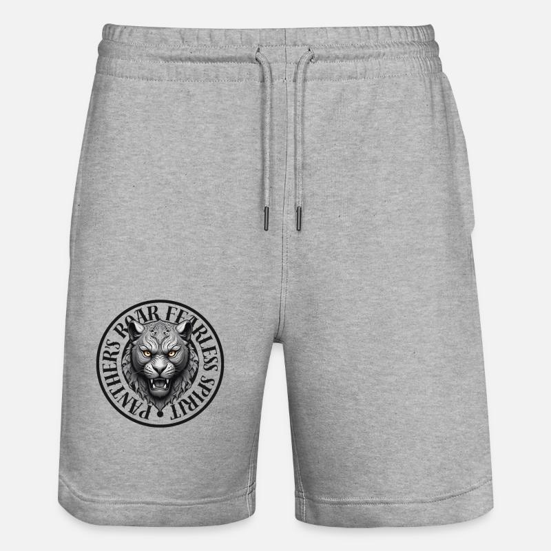 Panthère intrépide - Short de jogging bio TRAINER Stanley/Stella unisexe - gris chiné